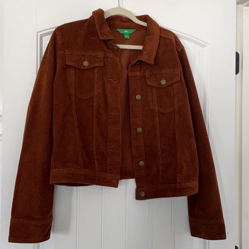 COPY - Size L NWT Dip Corduroy jacket Burnt Sienna